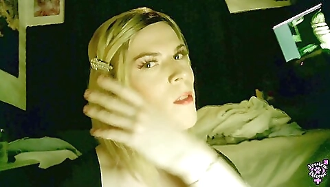 Hot amateur blonde slut swallows a cock and anal 18+