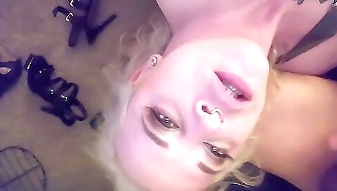 Blonde gets fucked in her anal hole with a big cock