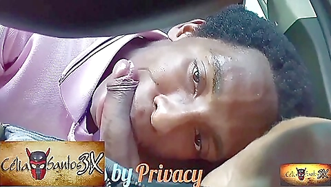 Ebony hottie gets deep throat and rides a big cock