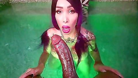 Big ass tattooed bitch gets her pussy pounded by a black man