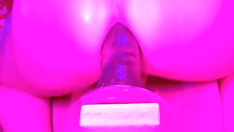 sexy babe with big boobs shows off her ass in solo video