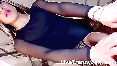 Sexy brunette in lingerie is getting fucked by a black cock