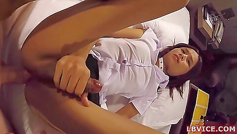 Asian babe gets anal in her mouth and ass in hd porn 3d video