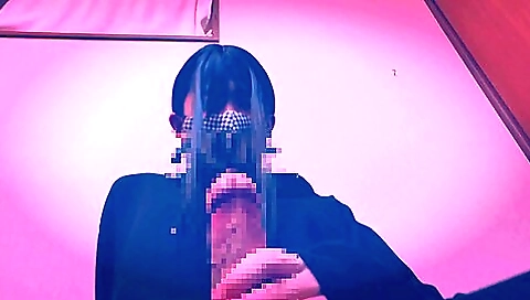 Asian 18+ cross-dresser masturbation facial cumshot