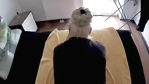 Horny mature slut getting fucked in analeptic position