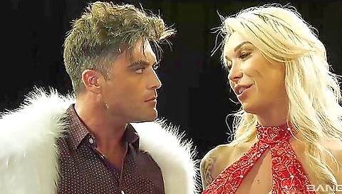 Blonde and teen with a big ass and big tits in one film