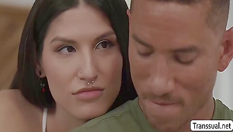 Brunette fuck from behind on a huge dick in a video